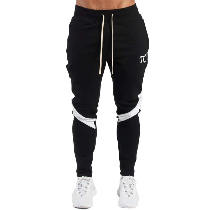 PIDOGYM Men's Track Pants,Slim Fit Athletic Sweatpants Joggers Trousers with Zipper Pockets Black - Image 2